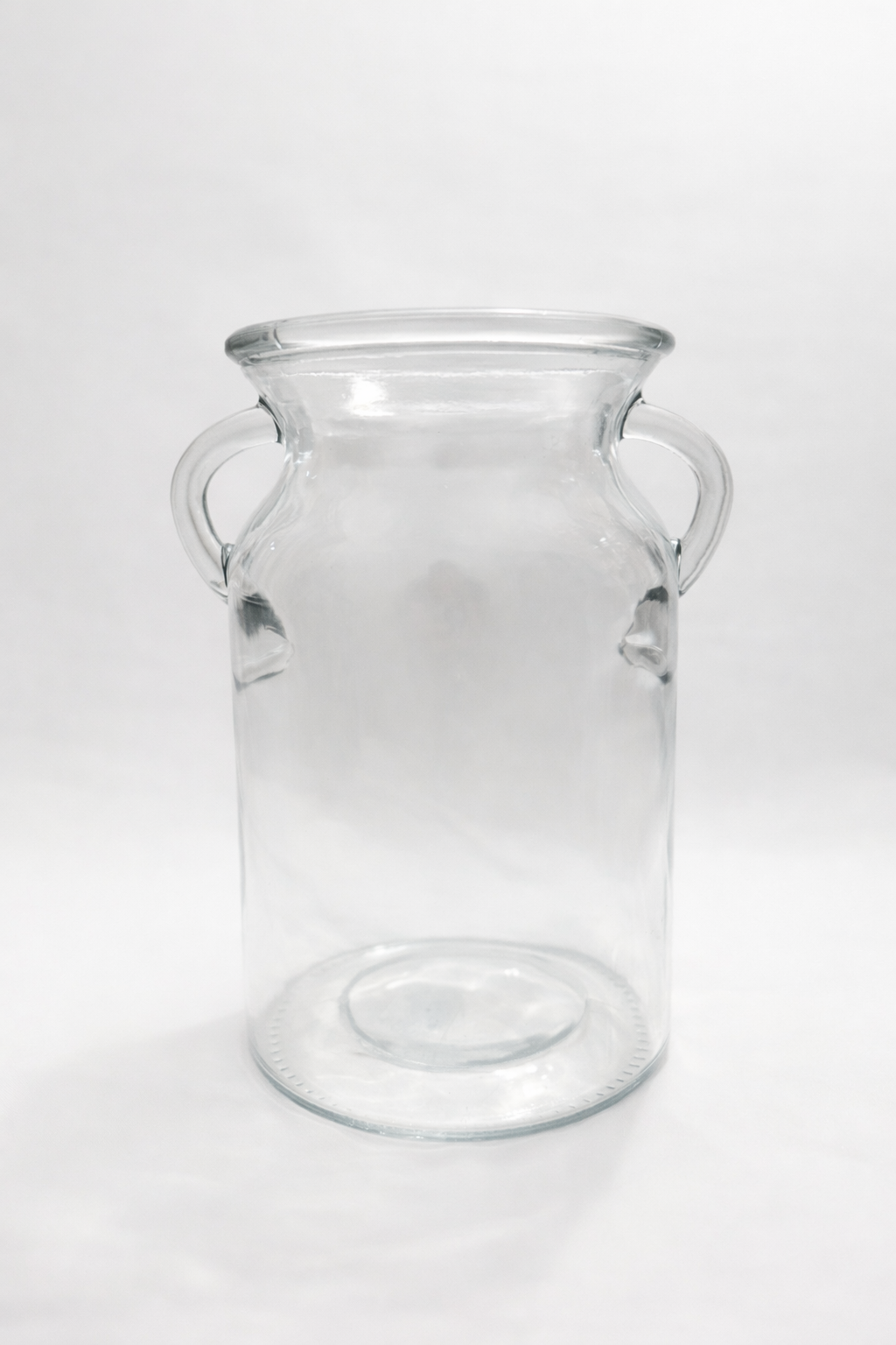 Clear Class Handled Vase