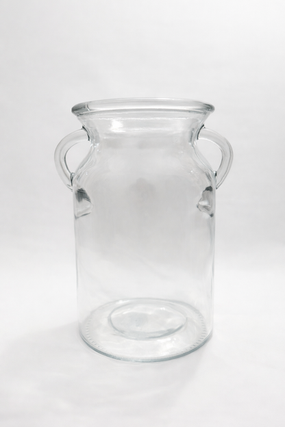 Clear Class Handled Vase