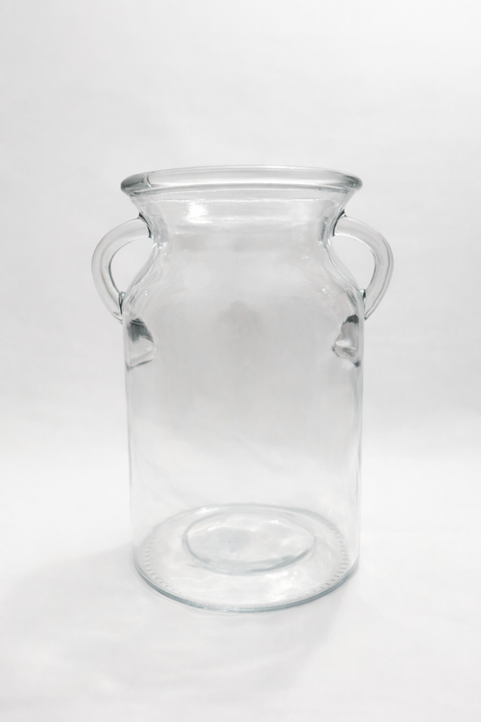 Clear Class Handled Vase