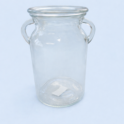 Clear Class Handled Vase